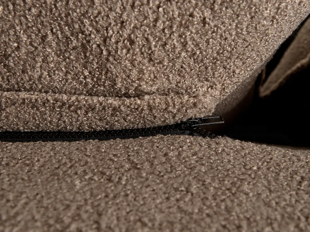 Bett mit Lattenrost Bouclé BAJONNA 160 x 200 cm Braun_1010775