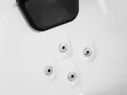 Whirlwanne Eckmodell mit LED MARTINICA 198 x 144 cm Weiß_762903