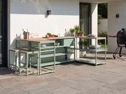 Outdoor-Kücheninsel AVETRANA Hellgrün Metall_1087739
