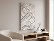 Wall Decor TEMBESI 70 cm Glass Multicolour_1177452