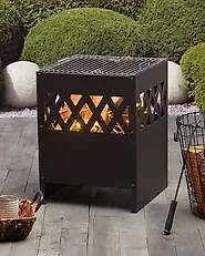 Grill-Feuerstelle SHIGA Metall Schwarz_1179184