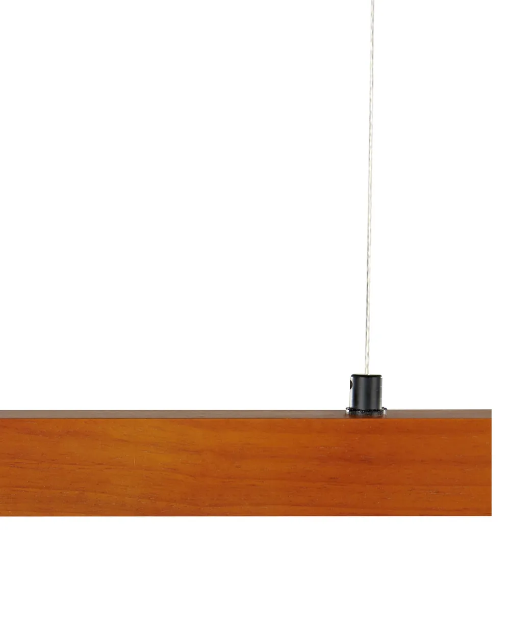 LED Pendant Lamp STEWARTS with Dimmer Oak Wood Dark Brown_872701