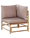 Garten-Eckmodul CERRETO Bambus Taupe