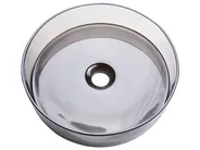 Aufsatzwaschbecken TOLOSA ⌀ 36 cm Mineralwerkstoff Schwarz_891607