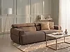 Sofa 3-Sitzer HOVDEN Stoff Braun