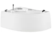 Whirlwanne Eckmodell mit LED NEIVA 150 x 100 cm Weiß rechtsseitig_796386