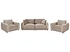 Living Room Set 5 Seater JUBEK Velvet Taupe