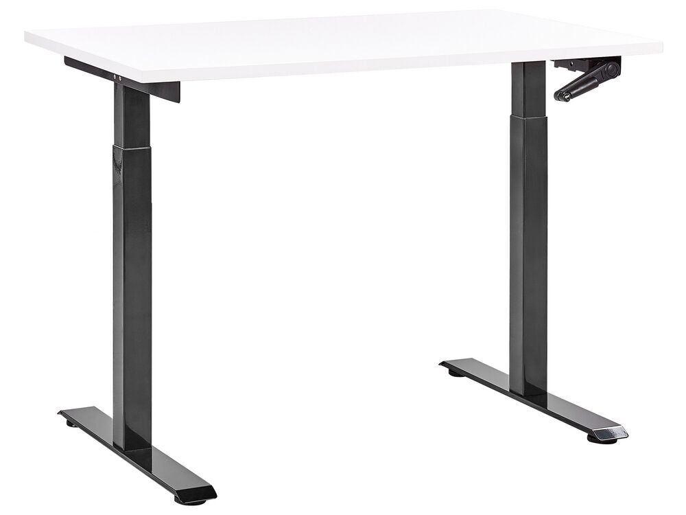 Manual Adjustable Standing Desk DESTINES 120 cm 72 cm White/ Black