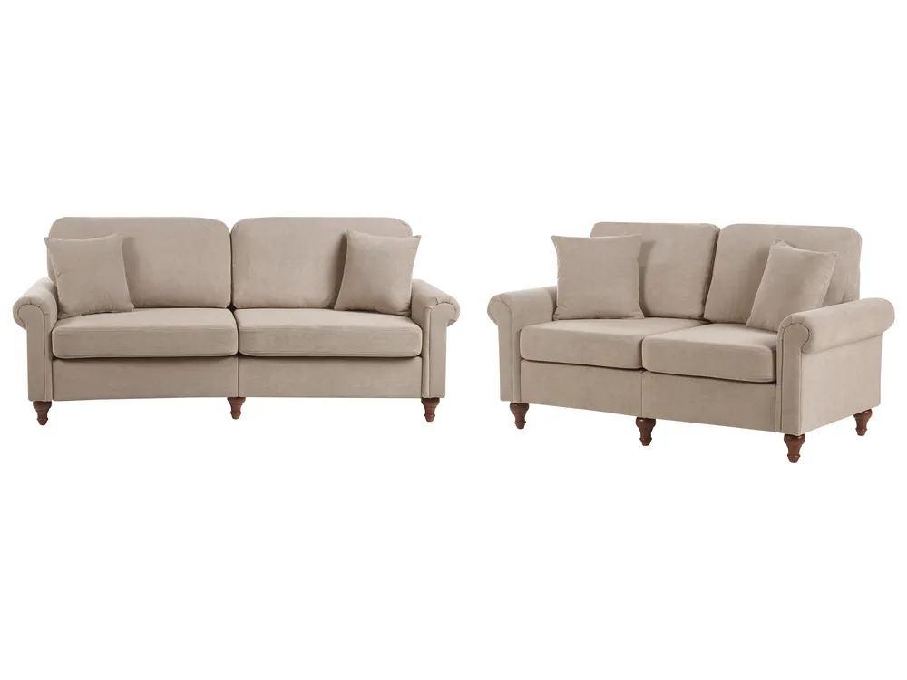 Sofa Set 5-Sitzer GINNERUP Stoff Taupe
