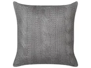 Set of 2 Decorative Cushions CONSTYLIS 45 x 45 cm Cotton Dark Grey Solid_914025