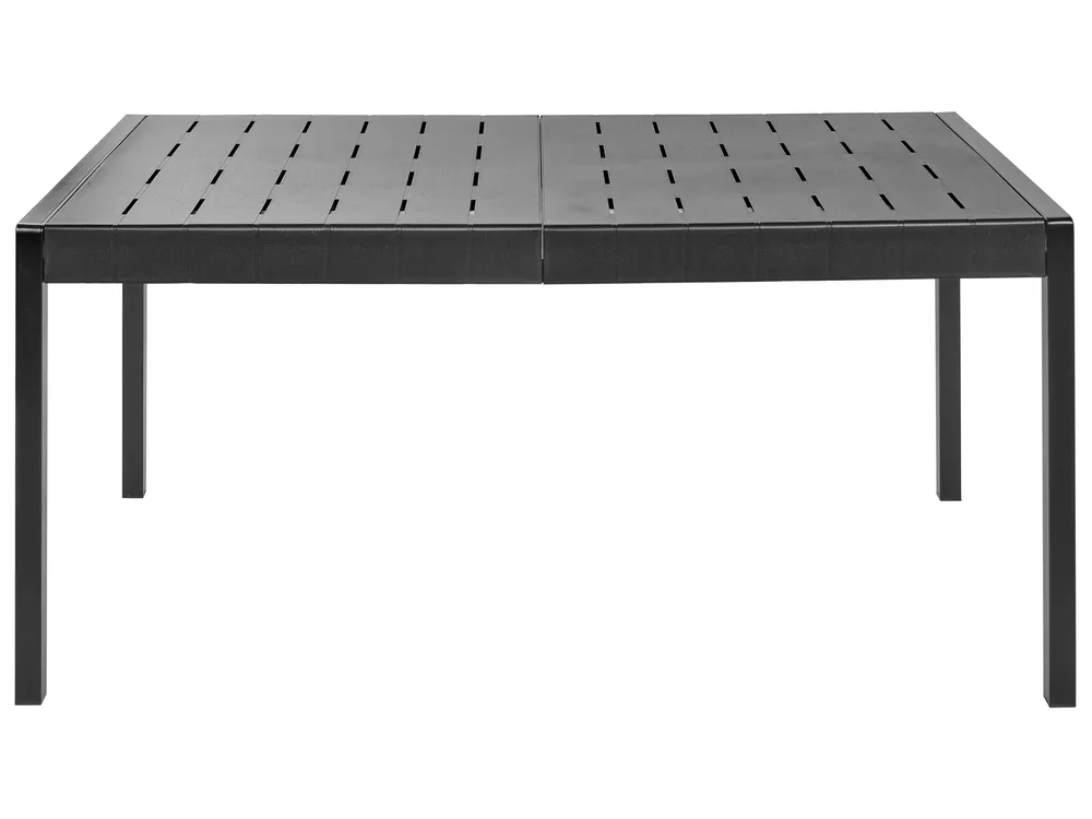 Garden Dining Table BARTICA 154 cm 84 cm Black_992991