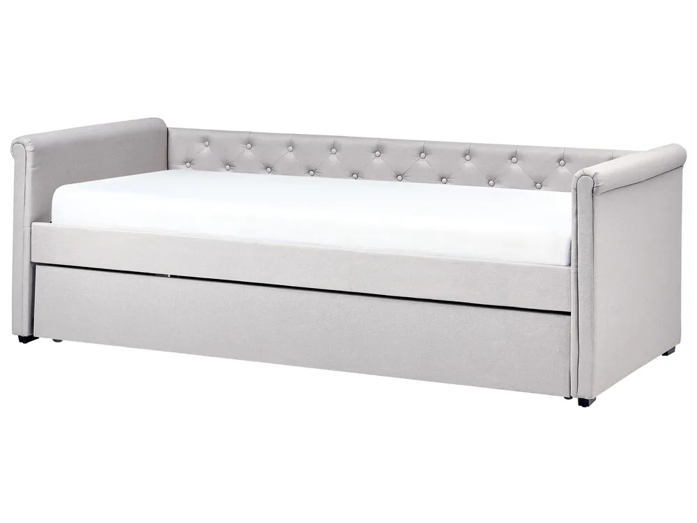Trundle Bed Fabric LIBOURNE 90 x 200 cm (EU Single) Light Grey_759992