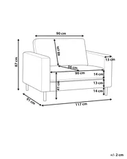 Sessel SAVALEN Stoff Cremeweiß_998038