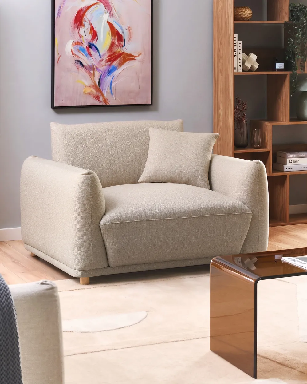 Sofa Set 5-Sitzer JUBEK Stoff Beige_1074704