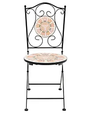 Set of 2 Garden Chairs SETTALA Folding Metal Multicolour_1155781