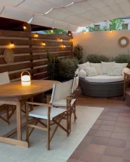 Ausziehbarer Gartentisch MAUI 160/220 cm 100 cm Akazienholz Hellbraun_920635