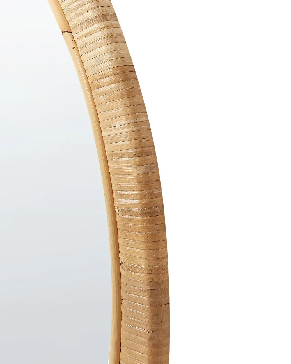 Wandspiegel FOISSY 50 cm 70 cm Rattan Naturfarben_938873