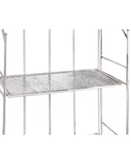 Regal PADUA 61 cm 156 cm Metall Weiß_791349