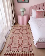 Rug KIRSEHIR Red 80 x 150 cm Cotton_1183615