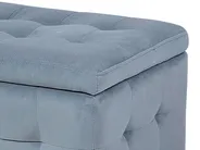Storage Ottoman MICHIGAN Velvet Light Grey_663189
