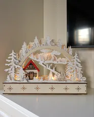 Weihnachtsdekoration LED GOKSJO 33 cm Hellbraun_1036110