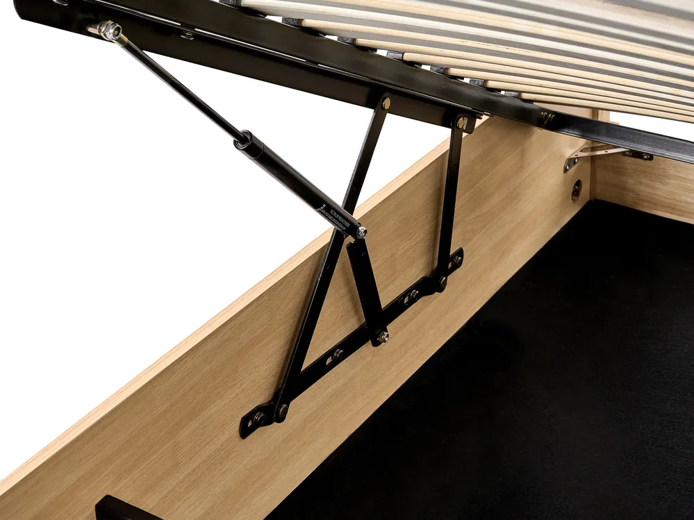 Bett mit Stauraum PEROUGES Hellbraun 180 x 200 cm_1047726