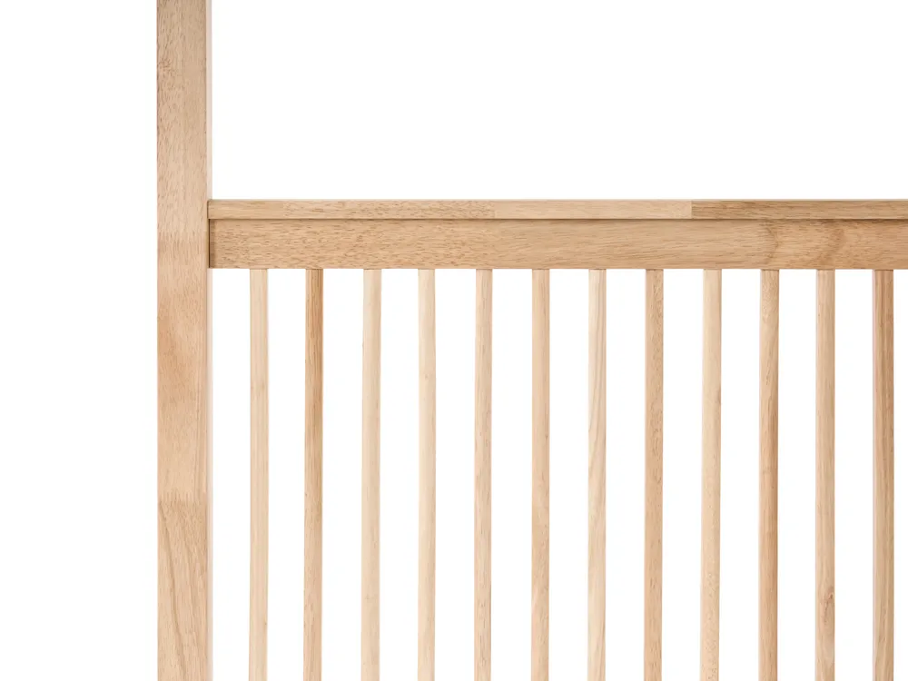 Himmelbett Holz HARFLEUR 180 x 200 cm Hellbraun_1023291