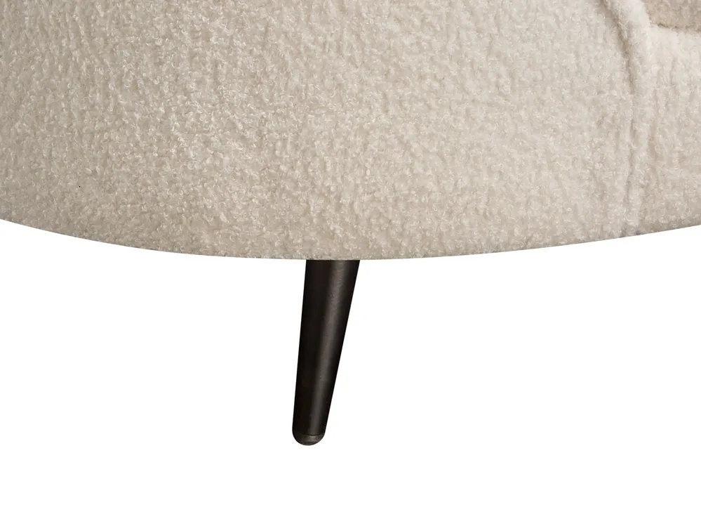 Sofa 2-Sitzer SAVAR Bouclé Weiß_931114