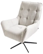 Drehsessel MOLLE II mit Fußstütze Stoff Hellbeige_966538