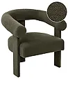 Sessel ILBRO Bouclé Dunkelgrün