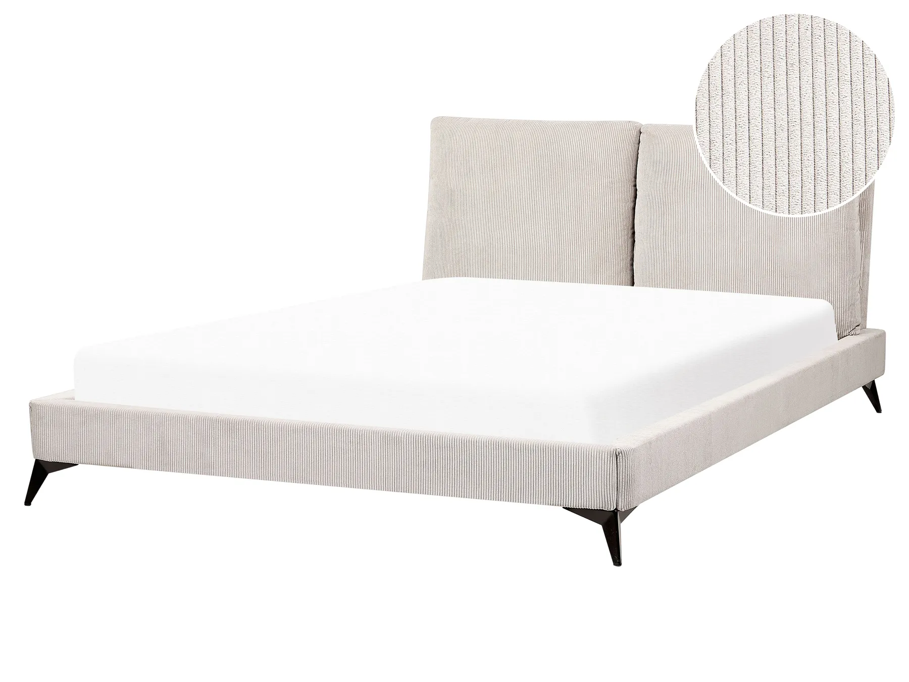 Krevet Manchester MELLE 160 x 200 cm Svijetlo bež_882216