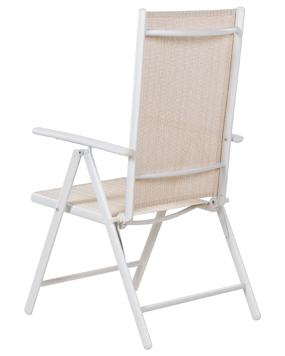 Gartenstuhl 6er Set CATANIA Metall Beige_884052