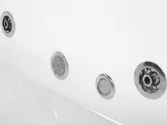 Corner Hot Tub with LED MANGLE 1870 x 1360 mm White_802823