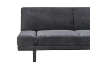 Sofa Bed 2 Seater YORK Chenille Black_1009255