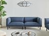 Sofa 3-Sitzer VORGOD Stoff Dunkelblau