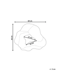 Wandspiegel ABASZA 60 cm 62 cm Baumwolle Bunt_992413