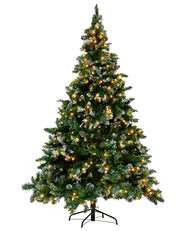 Künstlicher Weihnachtsbaum LED PALOMAR 180 cm Dunkelgrün_782973