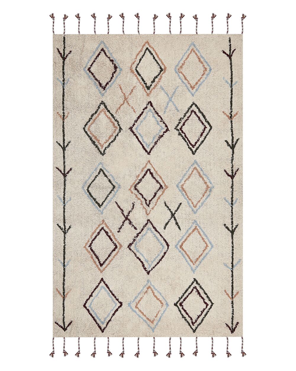 Rug CORUM Beige 140 x 200 cm Cotton