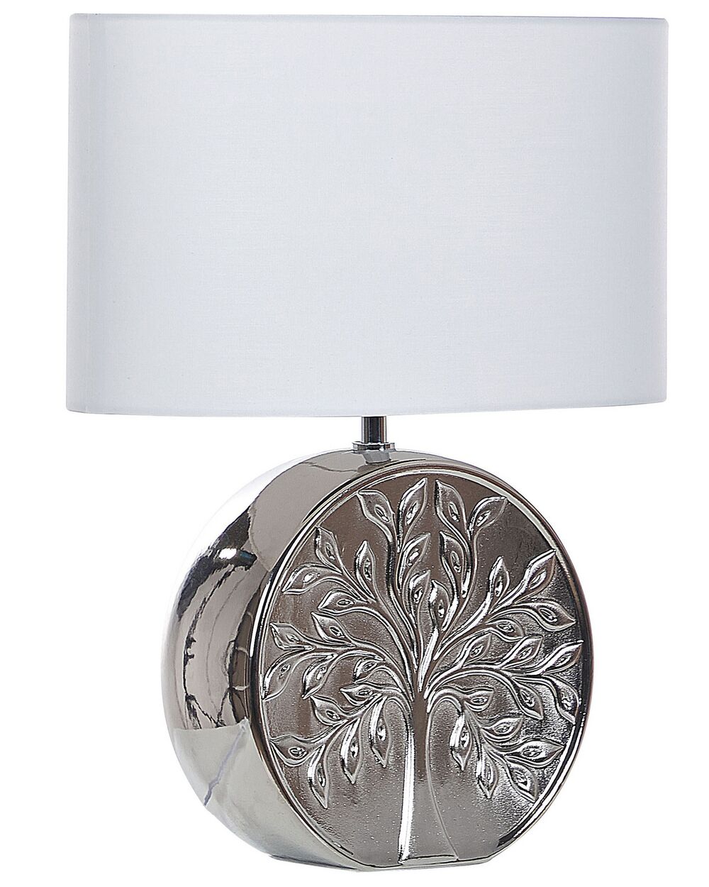 Tischlampe KHERLEN Keramik Silber