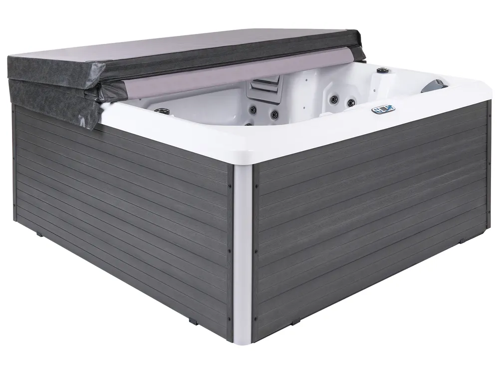 Outdoor Hot Tub with LED OZOGOCHE Grey_1081878