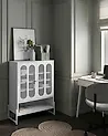 Sideboard mit 2 Türen SOLETTA Metall Weiß