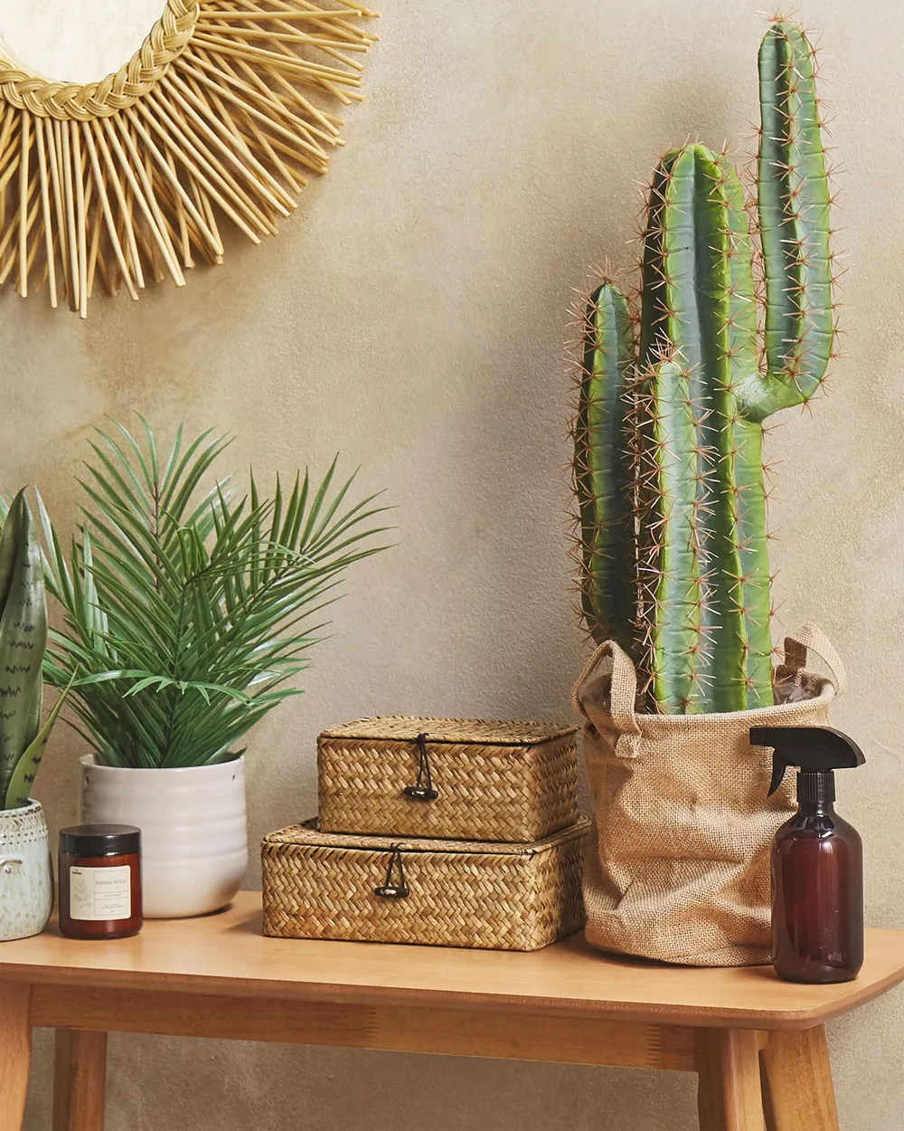 Kunstpflanze CACTUS 78 cm Grn - Beliani.ch