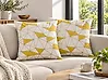 Dekokissen 2er Set CLARKIA 45 x 45 cm Baumwolle Gelb Geometrisches Muster