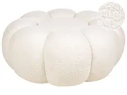 Pouf BEAUFORT Bouclé Cremeweiß_897521