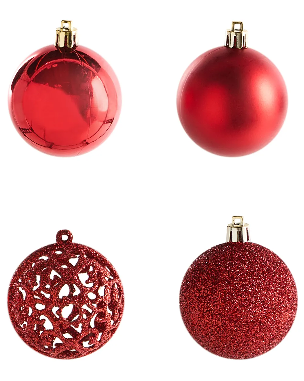 Set of 100 Baubles VANERN Red_1023877