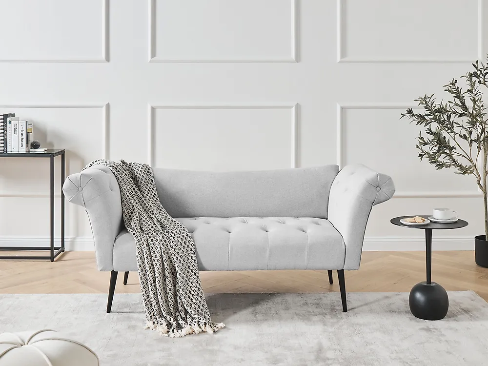 Chaise Longue NANTILLY Fabric Light Grey_1184104