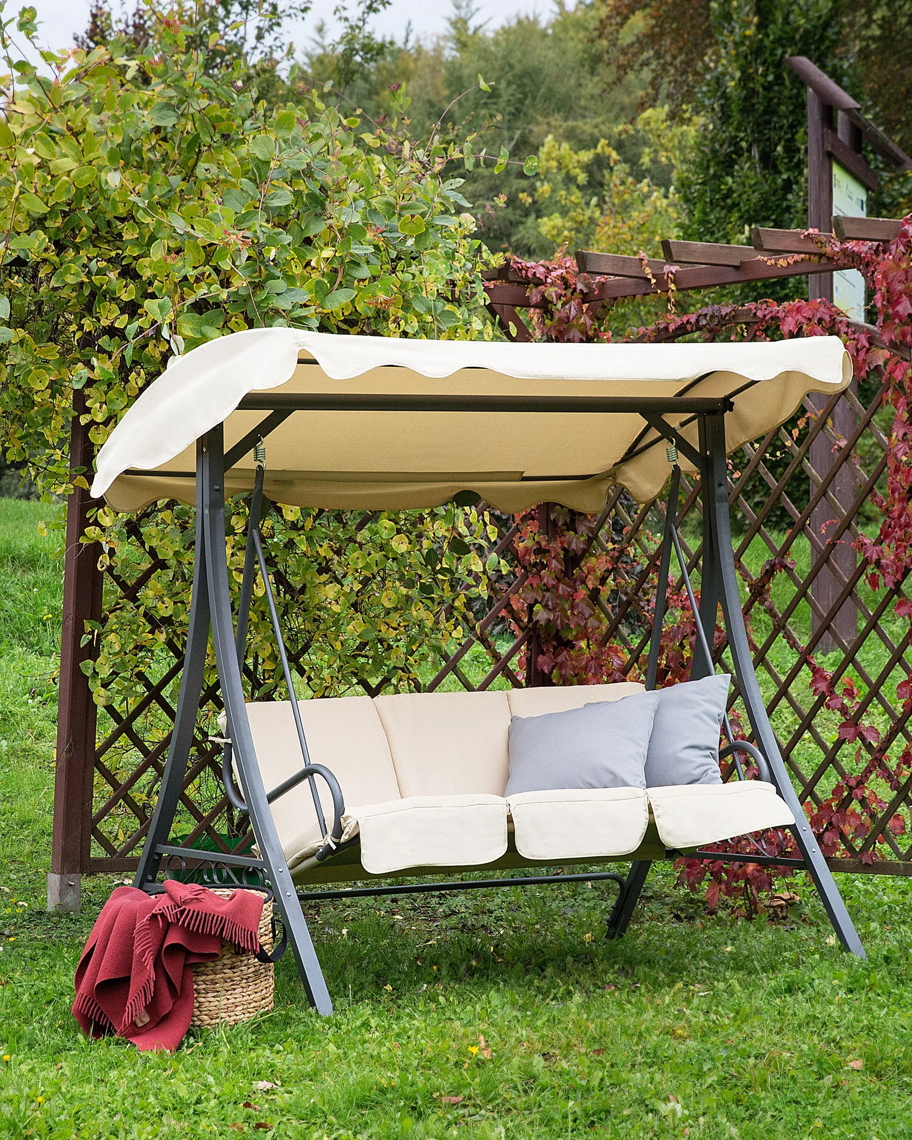 Hollywoodschaukel GARBO Metall Beige_415454