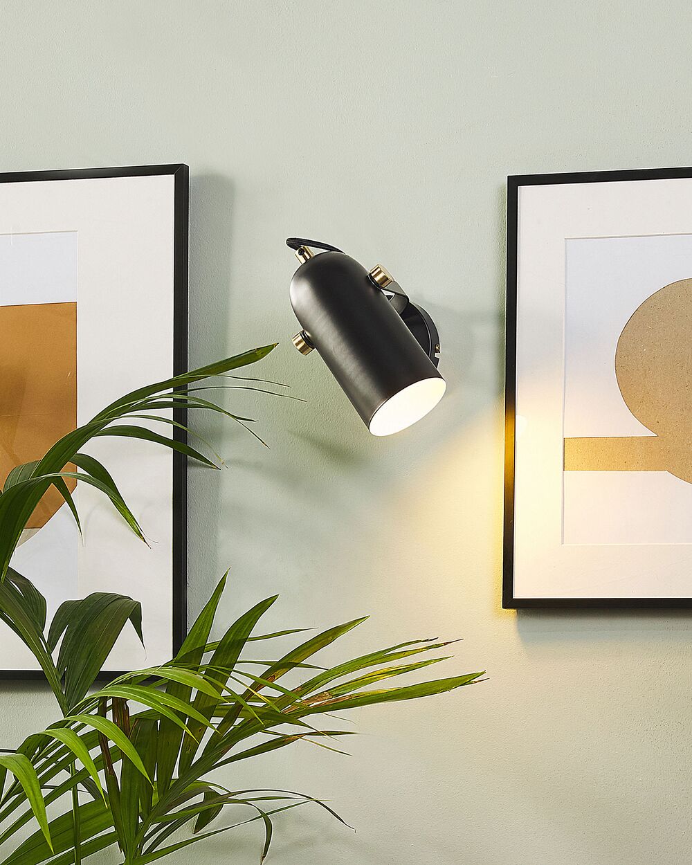 Spotlight Lamp TYRIA Adjustable Metal Black