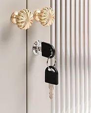 Wandschrank HARLYN 60 cm Metall Beige_1156554