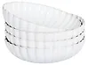 Suppenteller 4er Set NETTLE Steinzeug Cremeweiß 20 cm